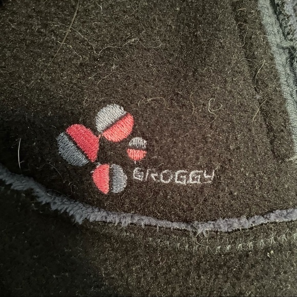 Groggy Zip Up Grey Blue Fleece Cozy Jacket Sweater Small - Picture 6 of 6